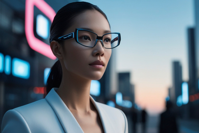AI lady depicting AI visibility, generative search, and how brands are discovered in AI-powered platforms.